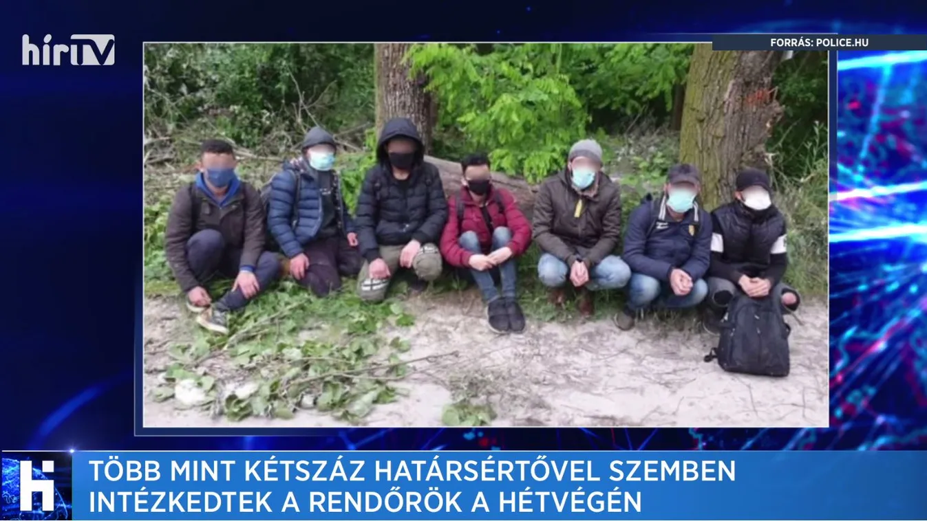 Több mint kétszáz határsértővel szemben intézkedtek a rendőrök a hétvégén
