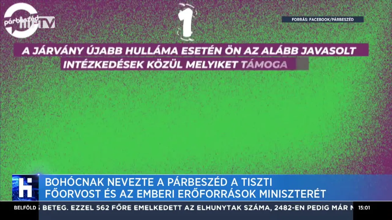 Bohócnak nevezte a Párbeszéd a tiszti főorvost és az emberi erőforrások miniszterét