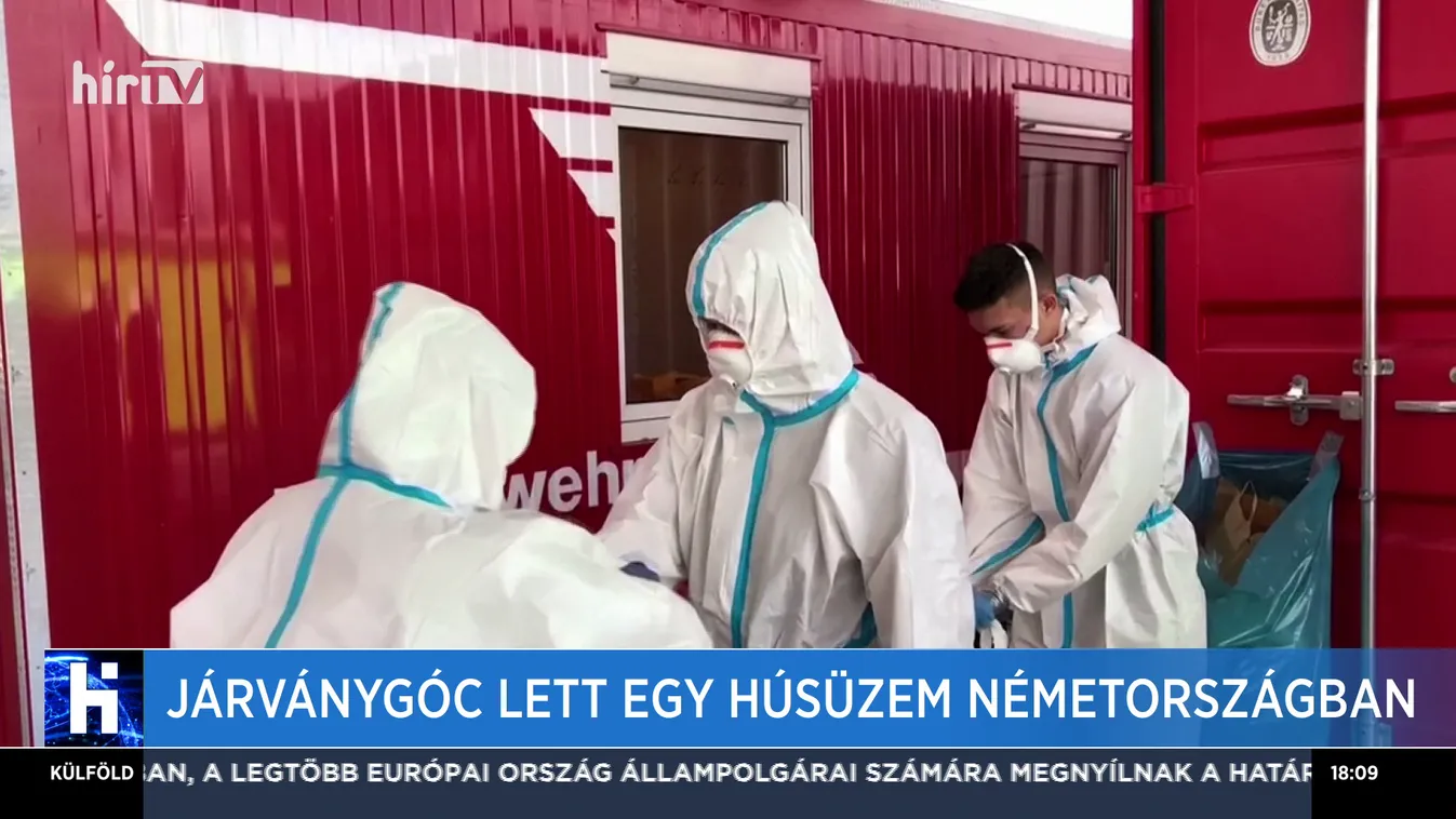 Járványgóc lett egy húsüzem Németországban