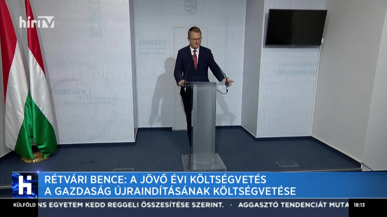 Rétvári Bence: A jövő évi költségvetés a gazdaság újraindításának költségvetése