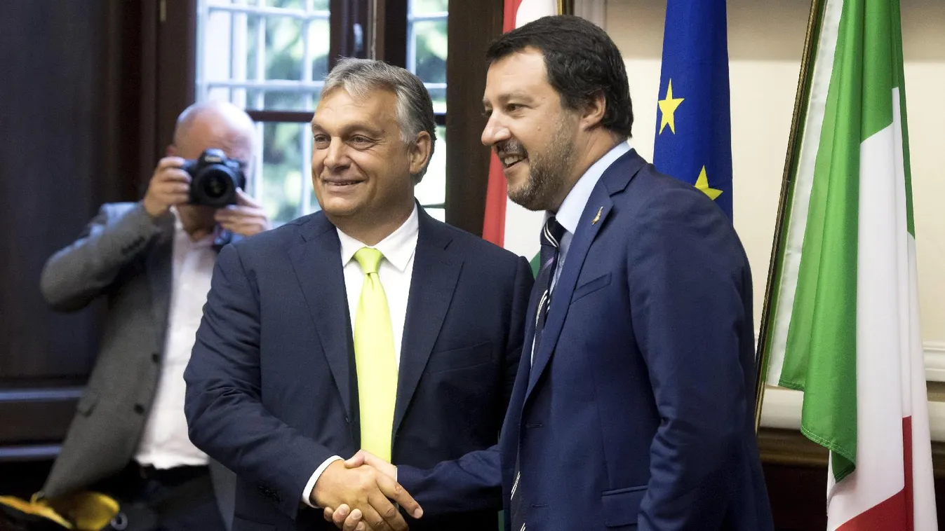 Orbán Salvininek: A V4 támogatja Olaszország európai megsegítését