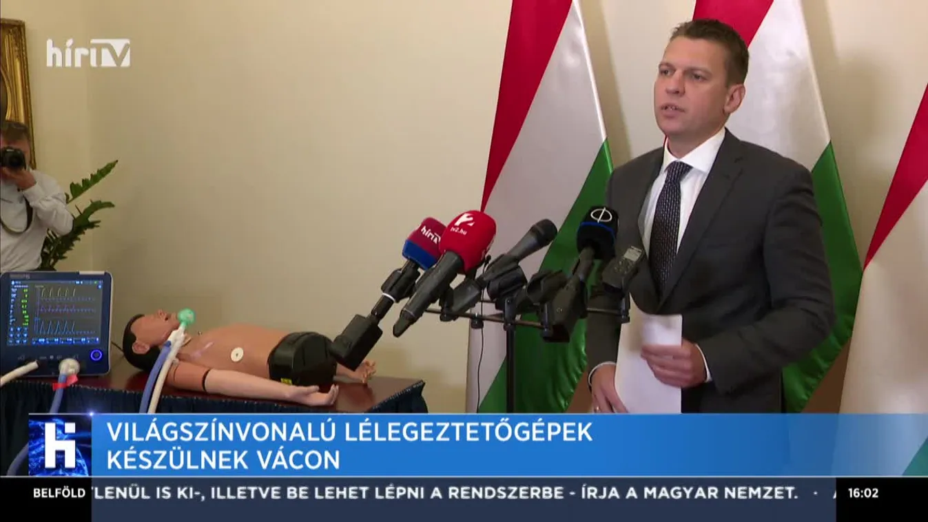 Világszínvonalú lélegeztetőgépek készülnek Vácon