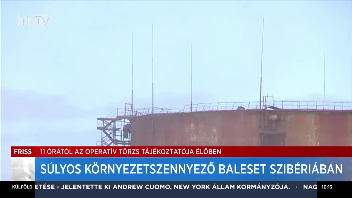 Súlyos környezetszennyező baleset Szibériában