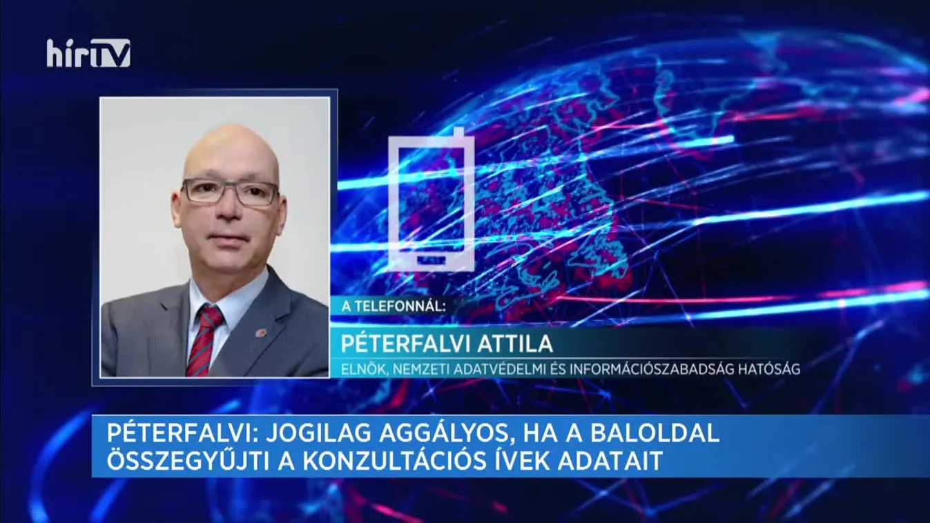 Péterfalvi: Jogilag aggályos, ha a baloldal összegyűjti a konzultációs ívek adatait