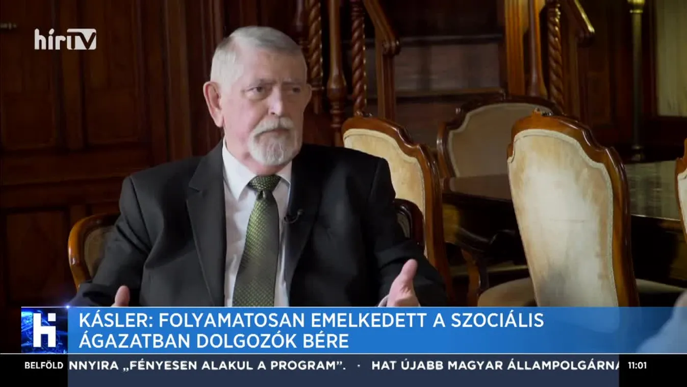 Kásler: Folyamatosan emelkedett a szociális ágazatban dolgozók bére