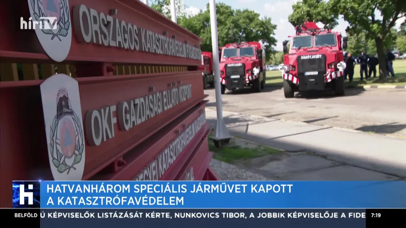 Hatvanhárom speciális járművet kapott a katasztrófavédelem