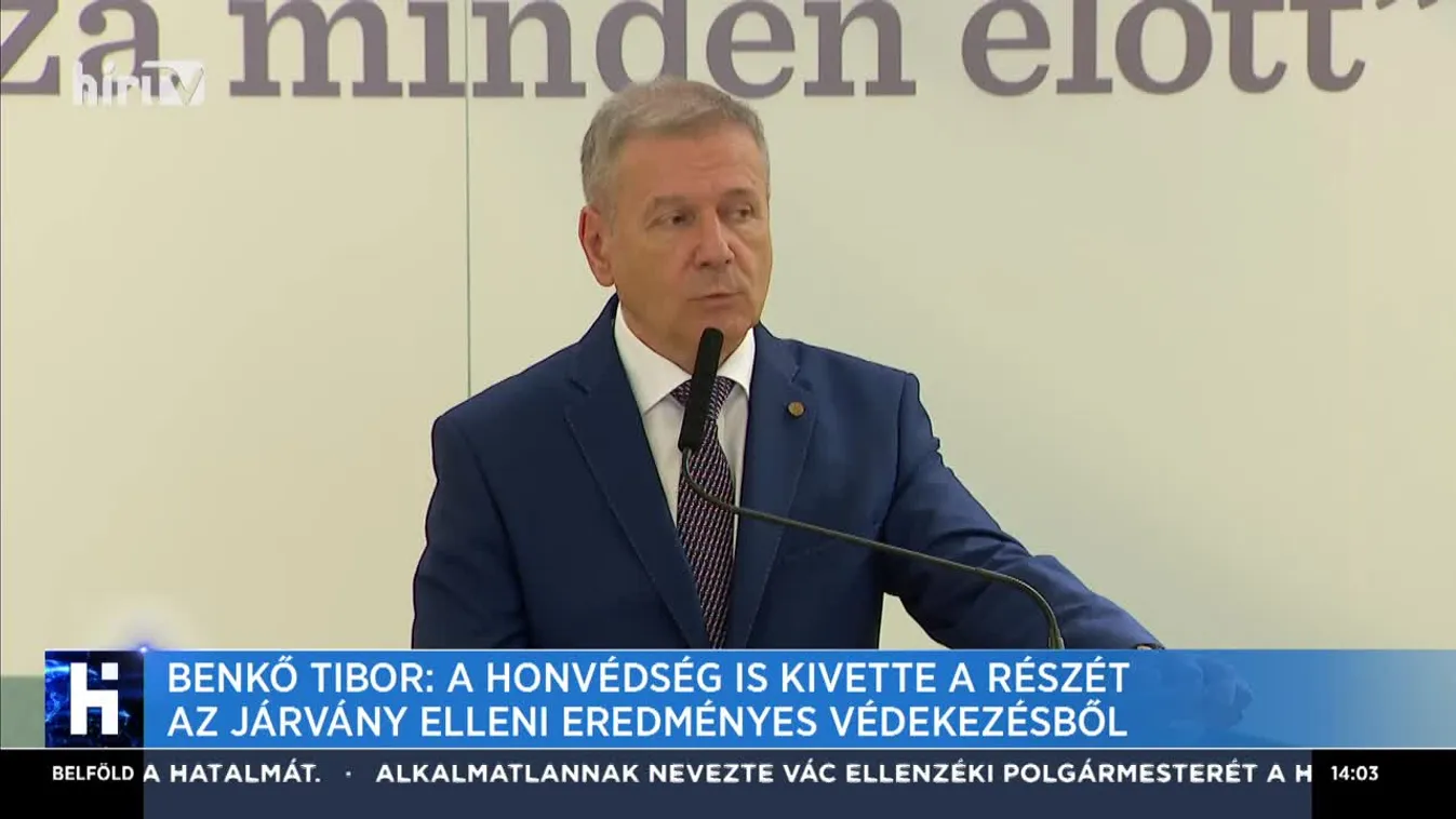 Benkő Tibor: A honvédség sikeresen helytállt a járvány elleni küzdelemben