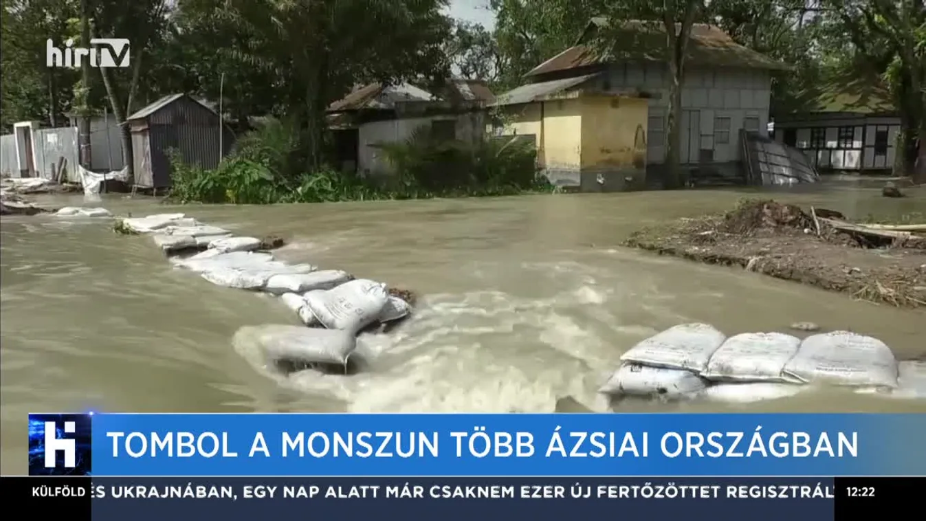 Tombol a monszun több ázsiai országban