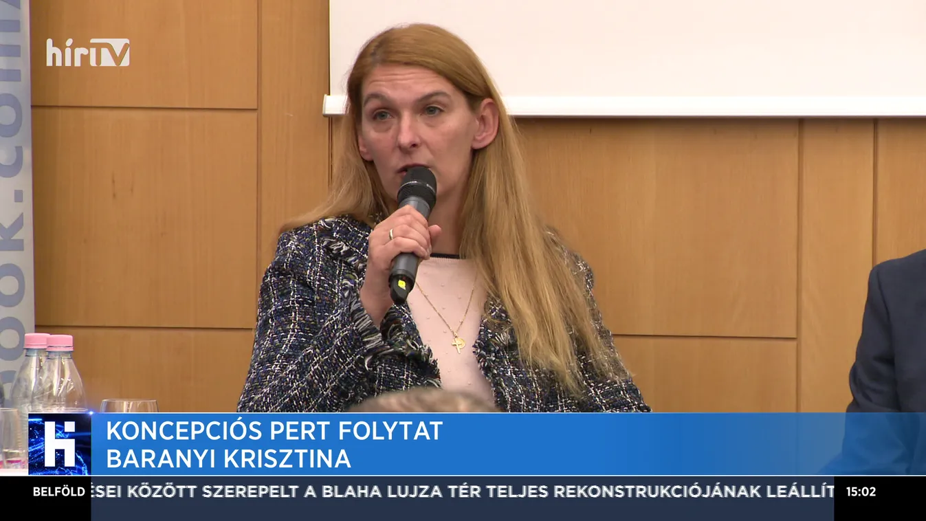 Koncepciós pert folytat Baranyi Krisztina