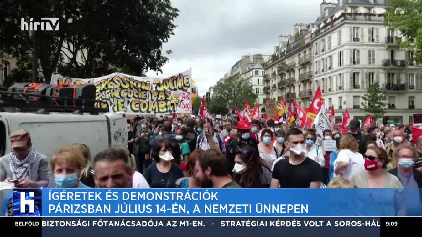 Ígéretek és demonstrációk Párizsban július 14-én, a nemzeti ünnepen