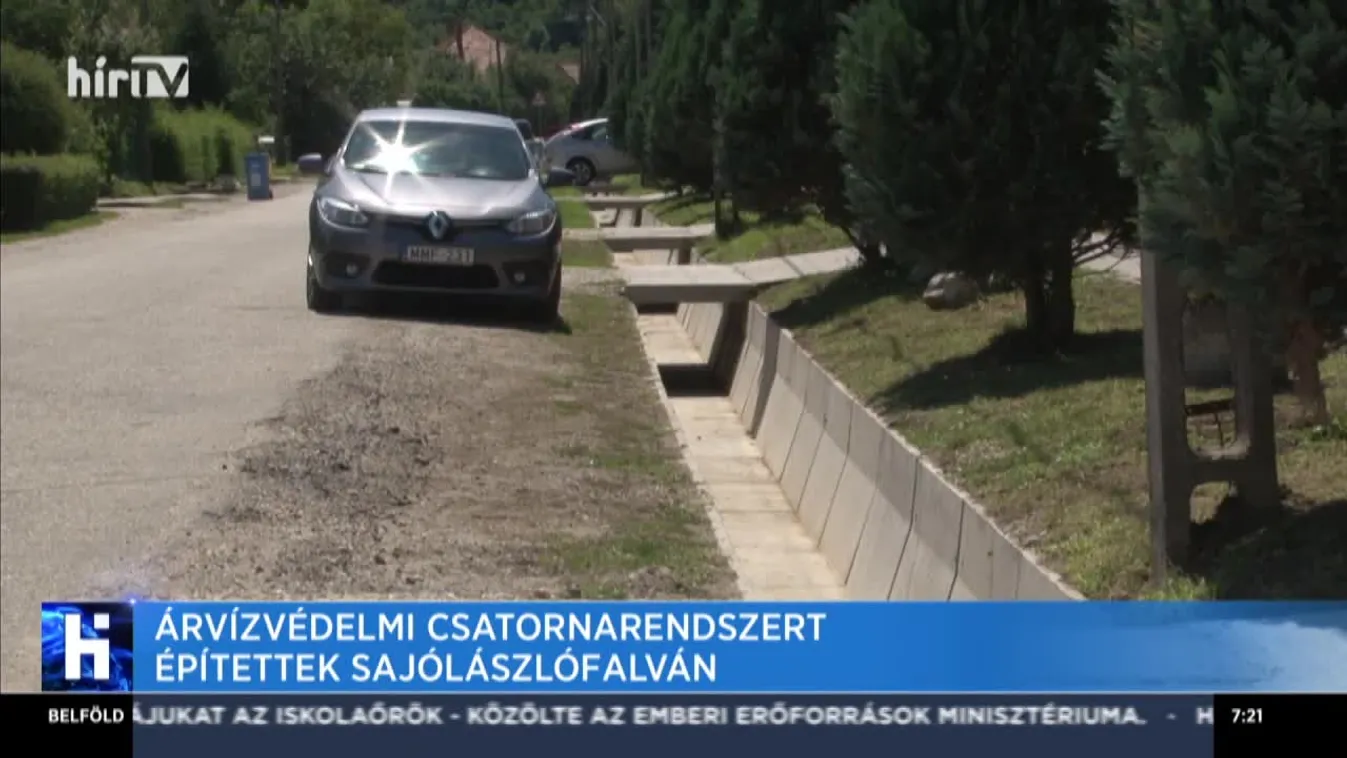 Árvízvédelmi csatornarendszert építettek Sajólászlófalván