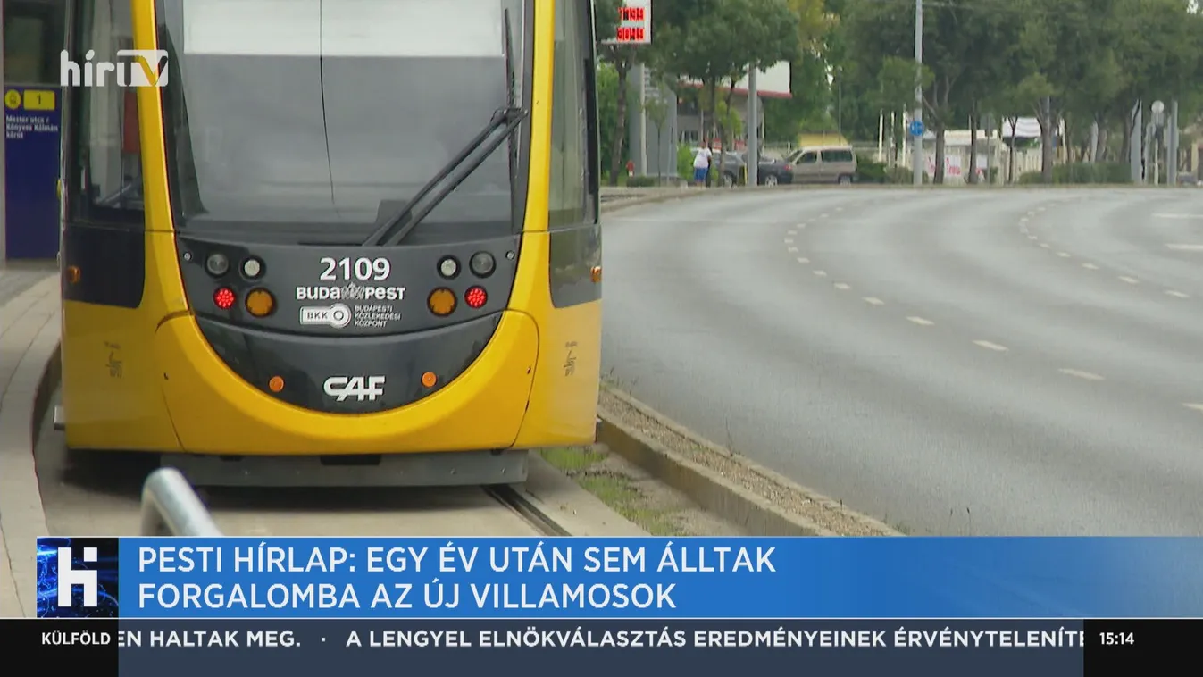 Pesti Hírlap: Egy év után sem álltak forgalomba az új villamosok