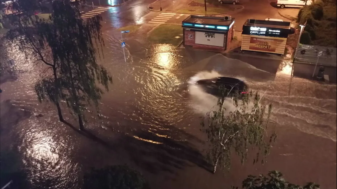 Szélviharral kísért heves esőzés söpört végig Horvátországon