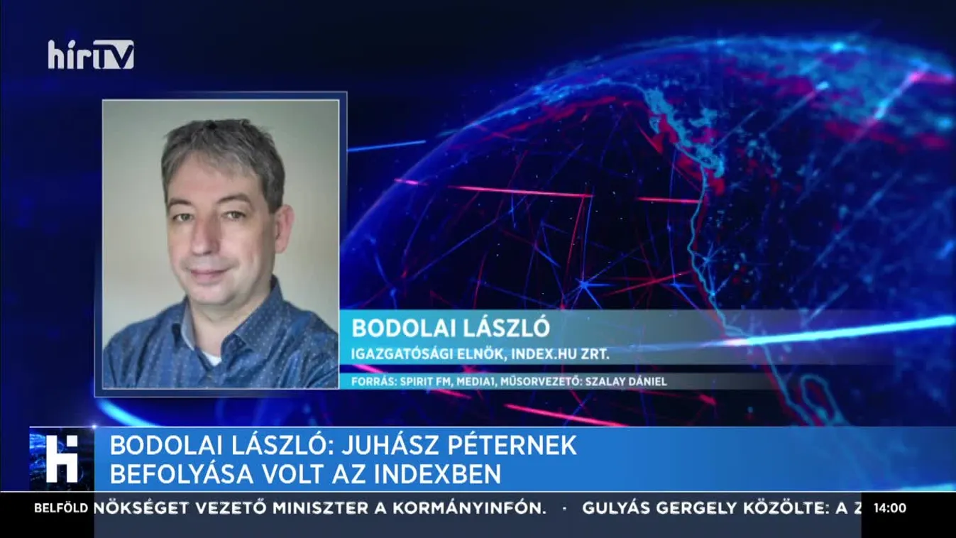 Bodolai László: Juhász Péternek befolyása volt az Indexben