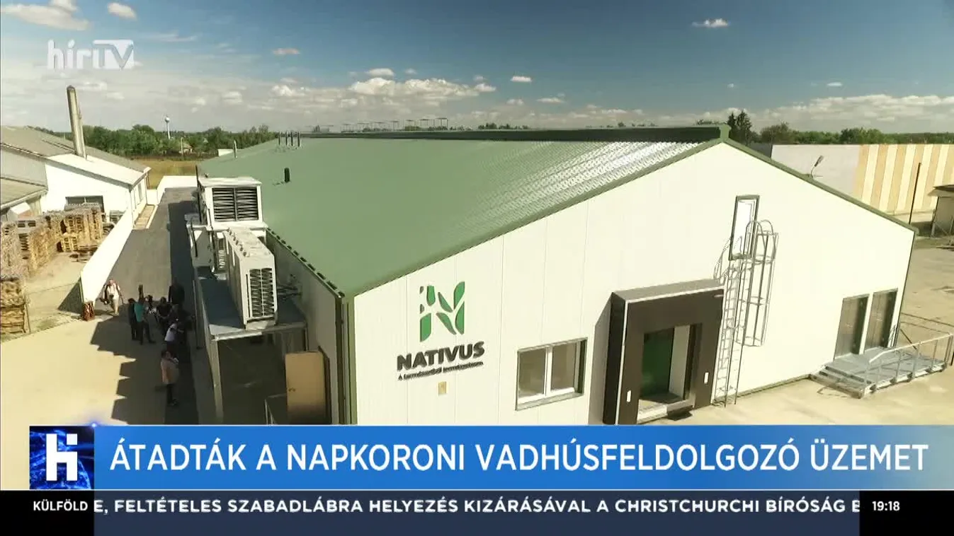 Átadták a napkoroni vadhúsfeldolgozó üzemet