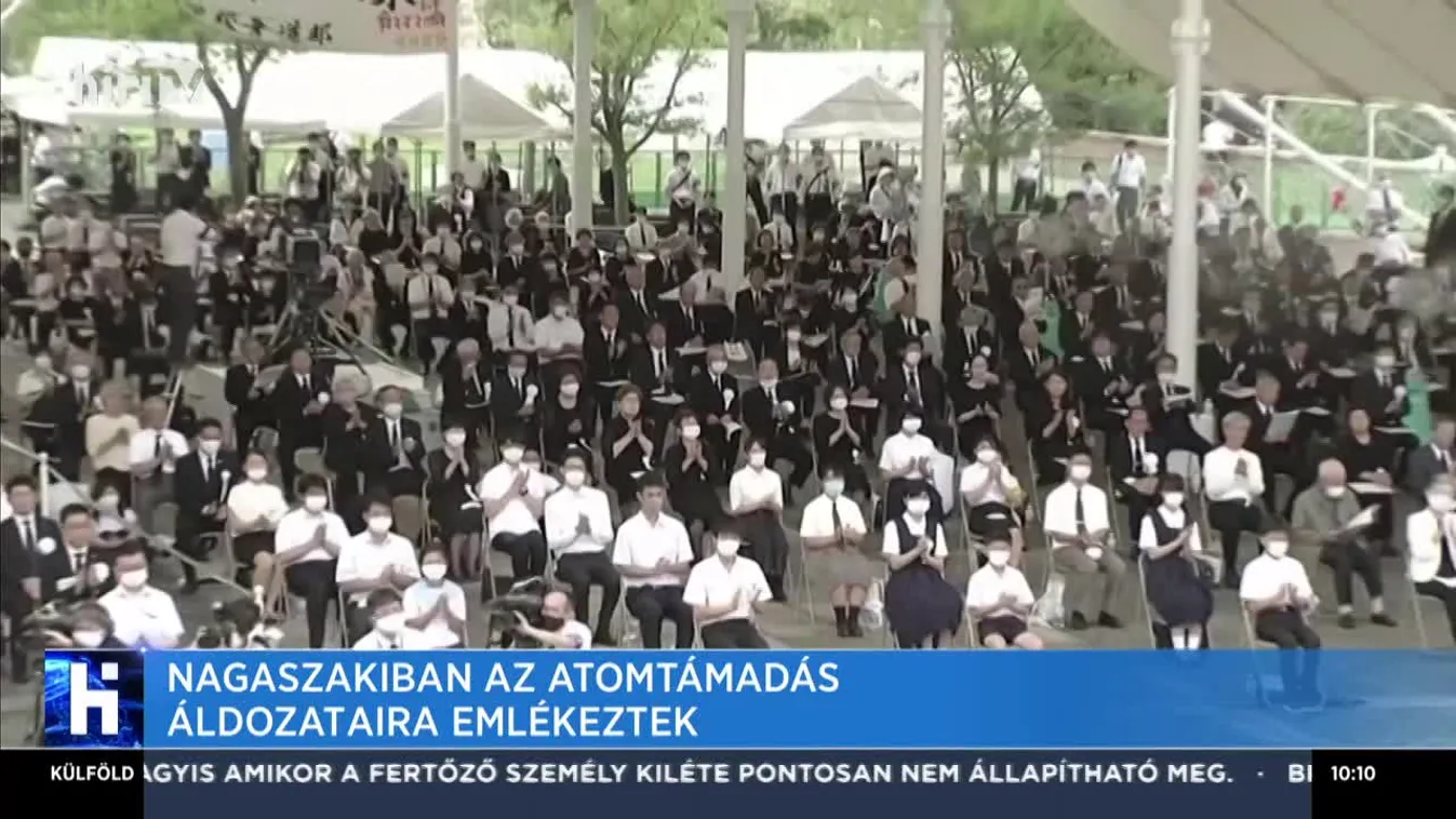Nagaszakiban az atomtámadás áldozataira emlékeztek