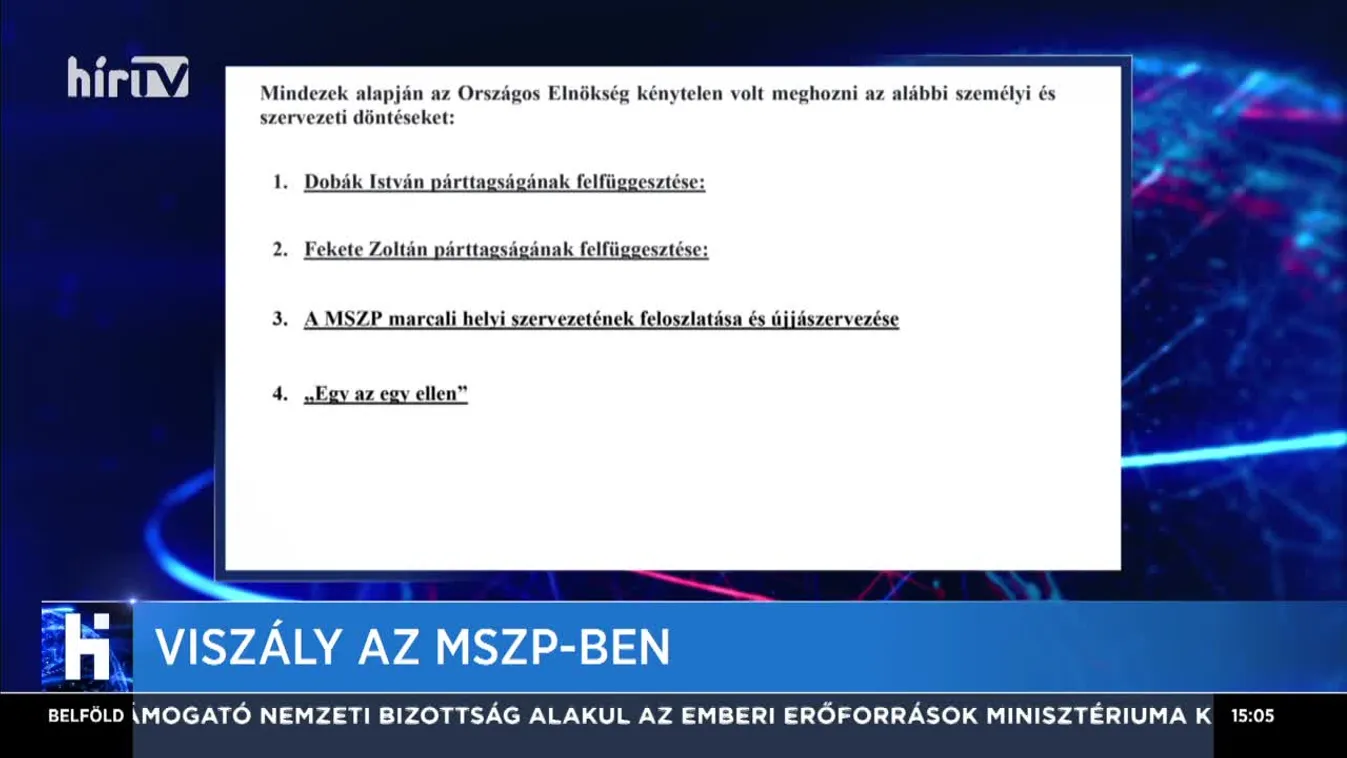 Viszály az MSZP-ben