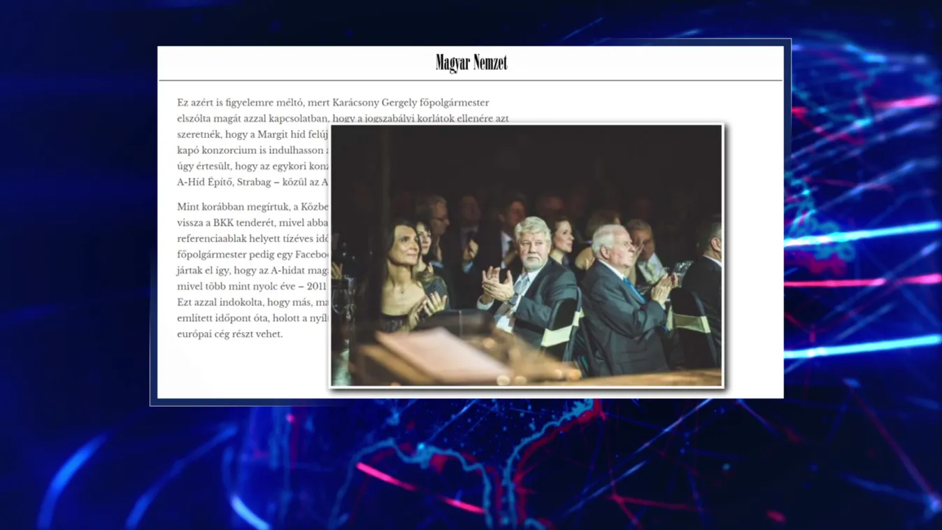 A Lánchíd lehetséges felújítójának rendezvényén fotózták le Tüttő Katát