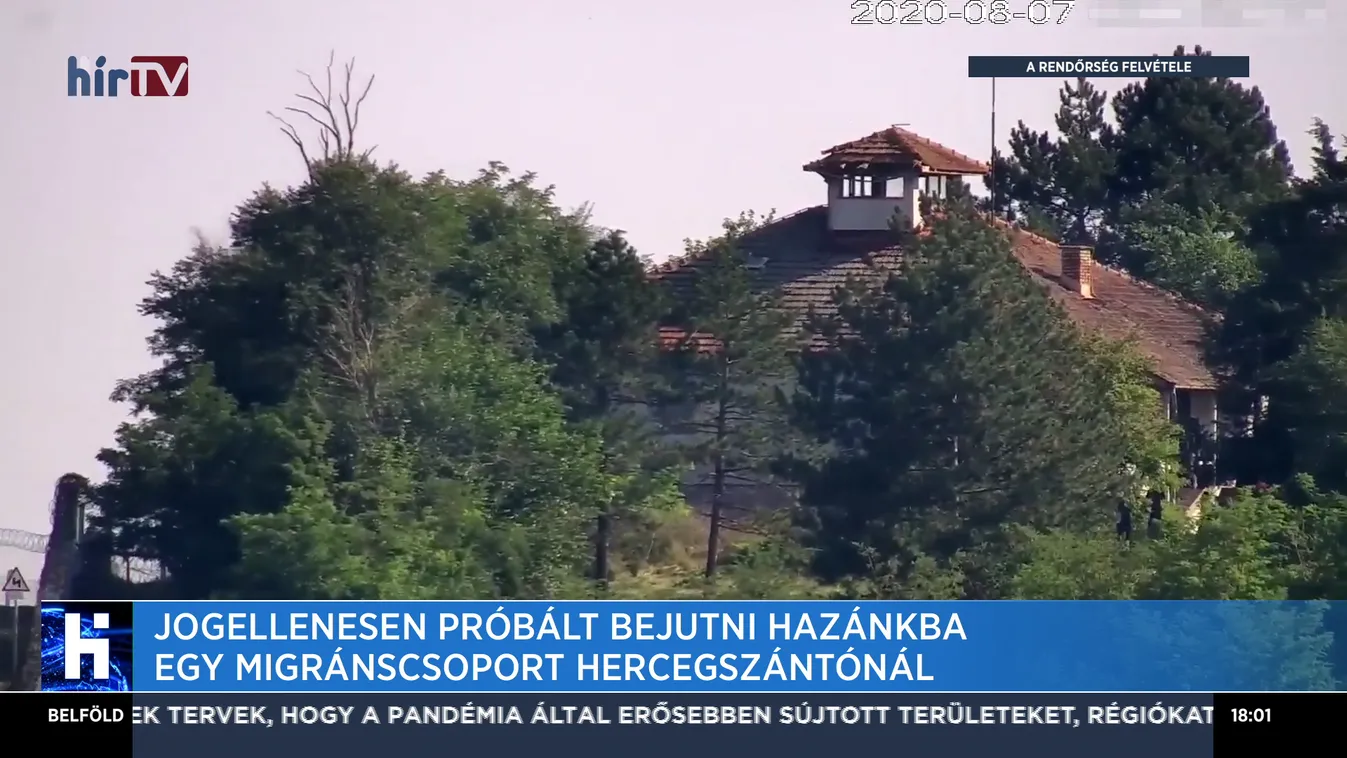 Erőszakosan próbált bejutni hazánkba egy migránscsoport Hercegszántónál