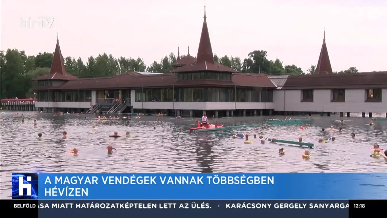 A magyar vendégek vannak többségben Hévízen