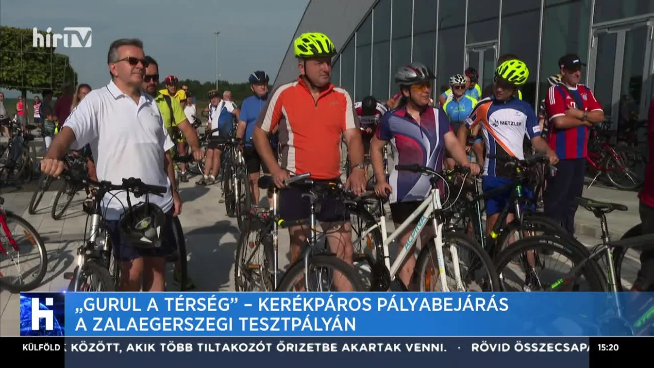 „Gurul a térség” – Kerékpáros pályabejárás a zalaegerszegi tesztpályán