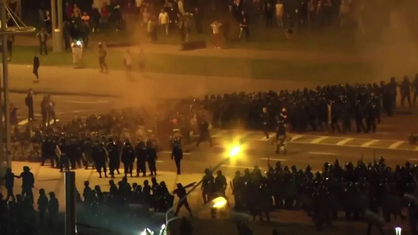 Többtucatnyian megsérültek a minszki tüntetések során