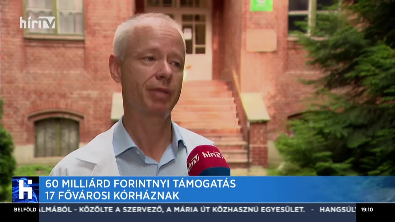 60 milliárd forintnyi támogatás 17 fővárosi kórháznak