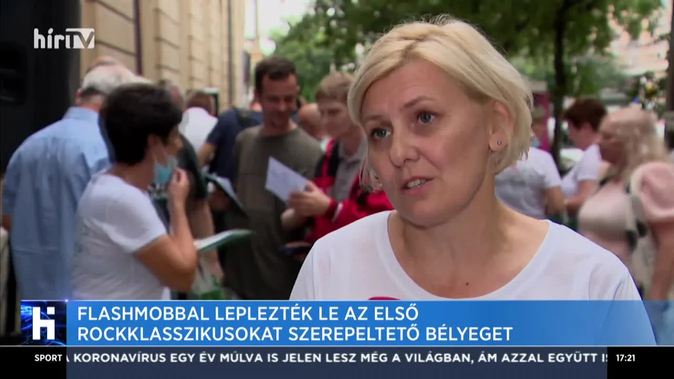 Flashmobbal leplezték le az első rockklasszikusokat szerepeltető bélyeget