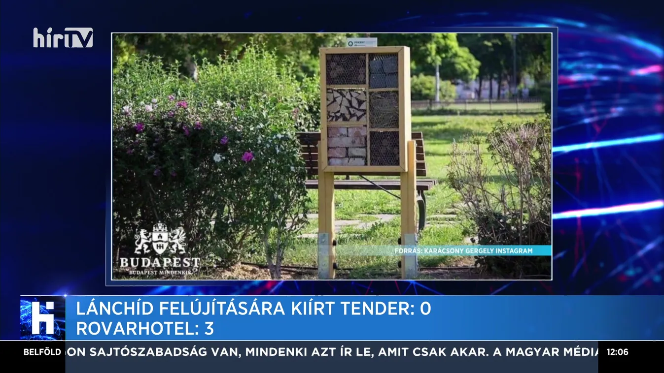 Rovarhotel - Lánchíd felújításra kiírt közbeszerzés: 3-0