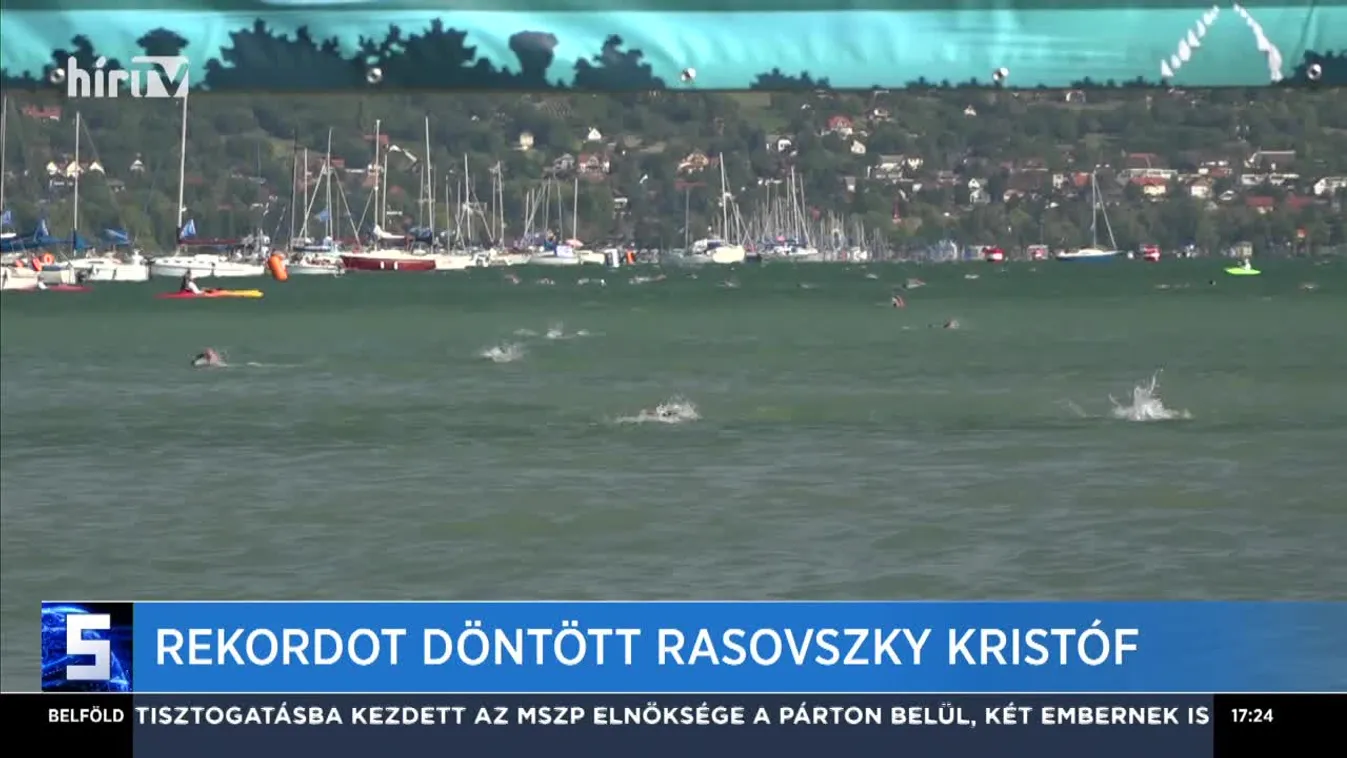 Rasovszky Kristóf új csúccsal nyerte a 38. Lidl Balaton-átúszást.
