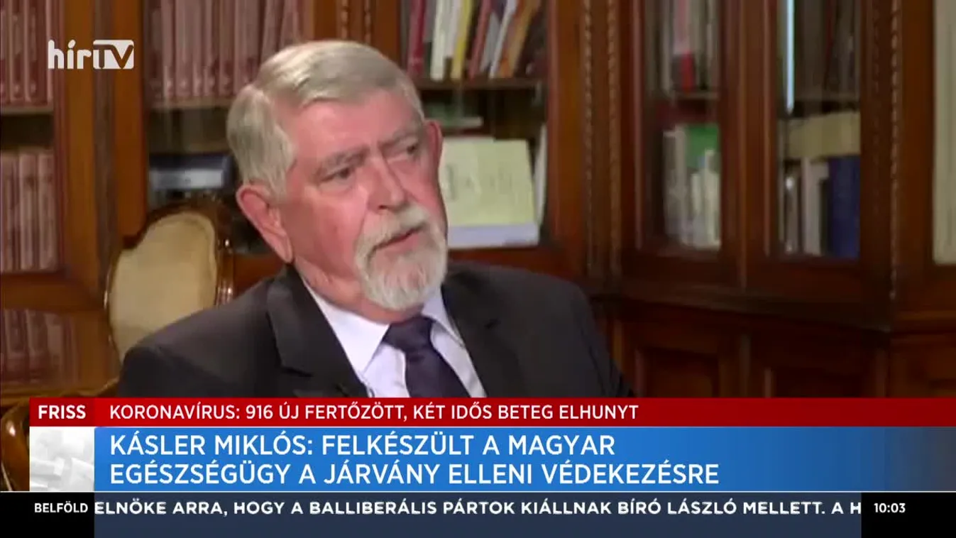 Kásler Miklós: Felkészült a magyar egészségügy a járvány elleni védekezésre