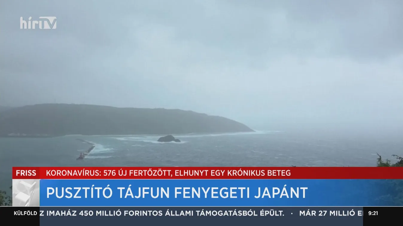 Lecsapott Japánra a Haisen tájfun