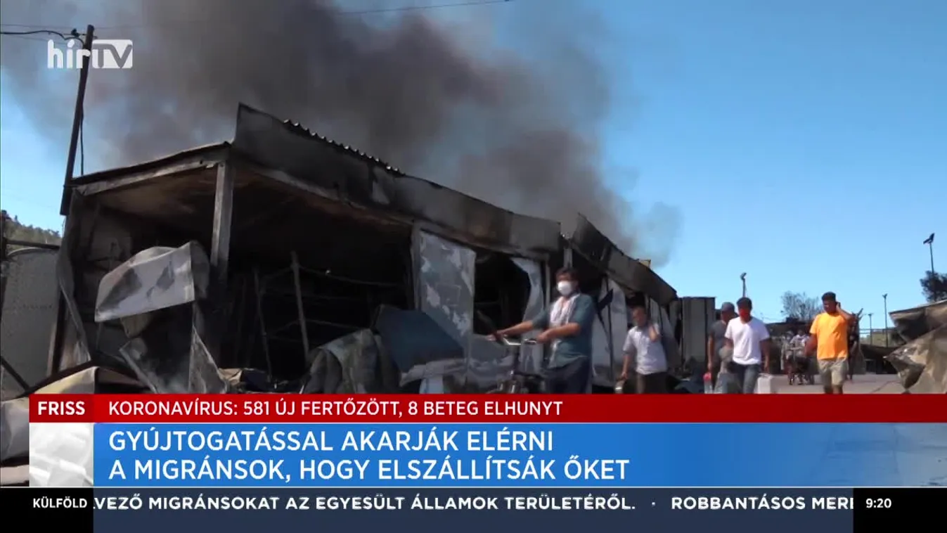 Gyújtogatással akarják elérni a migránsok, hogy elszállítsák őket