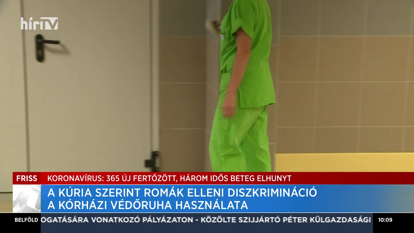 A Kúria szerint romák elleni diszkrimináció a kórházi védőruha használata