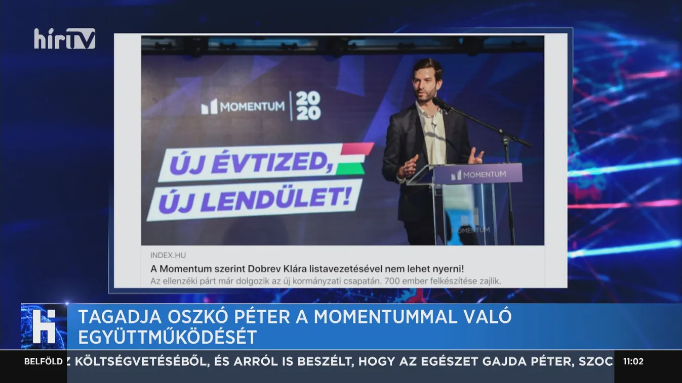 Tagadja Oszkó Péter a Momentummal való együttműködését