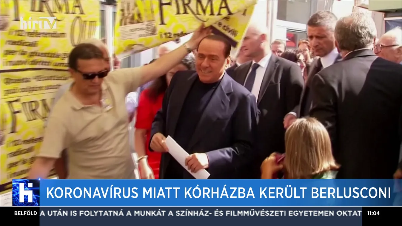 Koronavírus miatt kórházba került Berlusconi