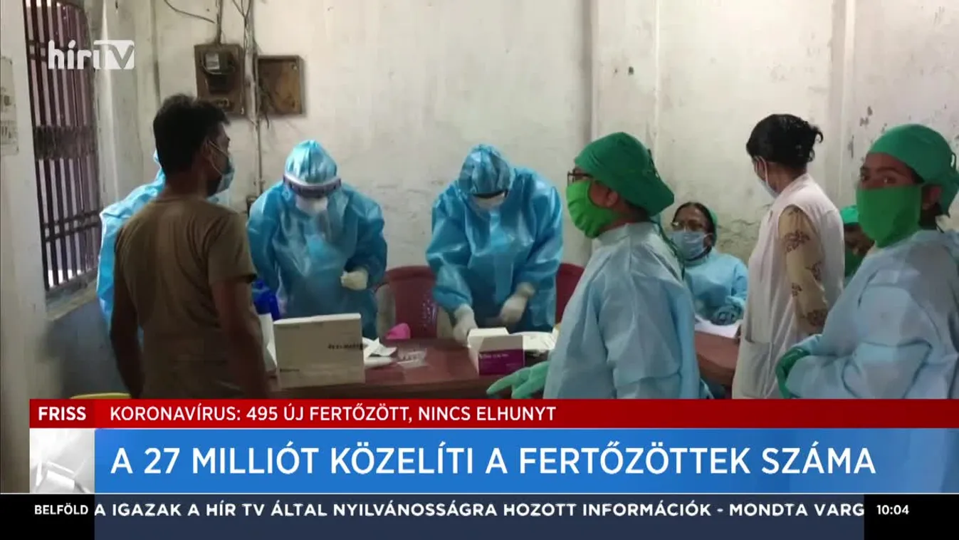 A 27 milliót közelíti a fertőzöttek száma