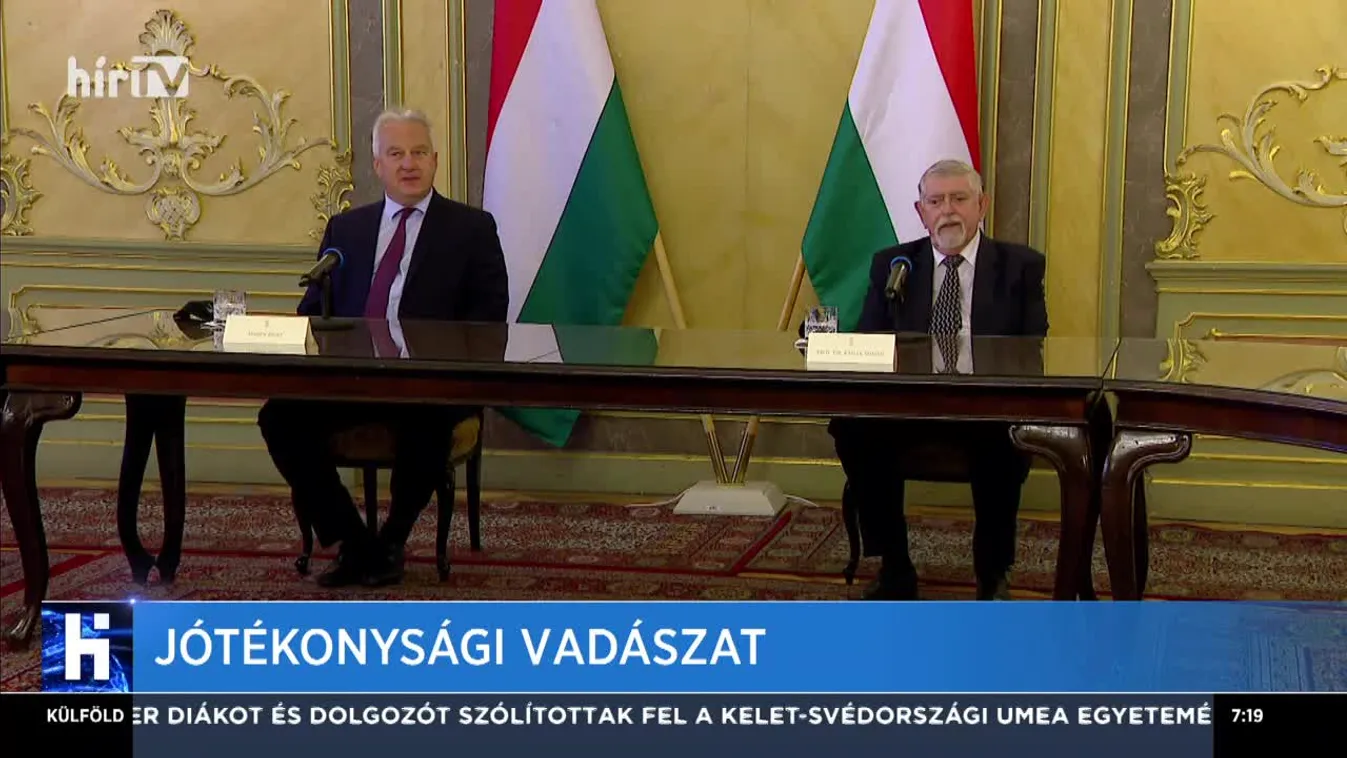 Kásler Miklós: A vadásztársadalom jótékonysági vadászattal támogatta az egészségügyet