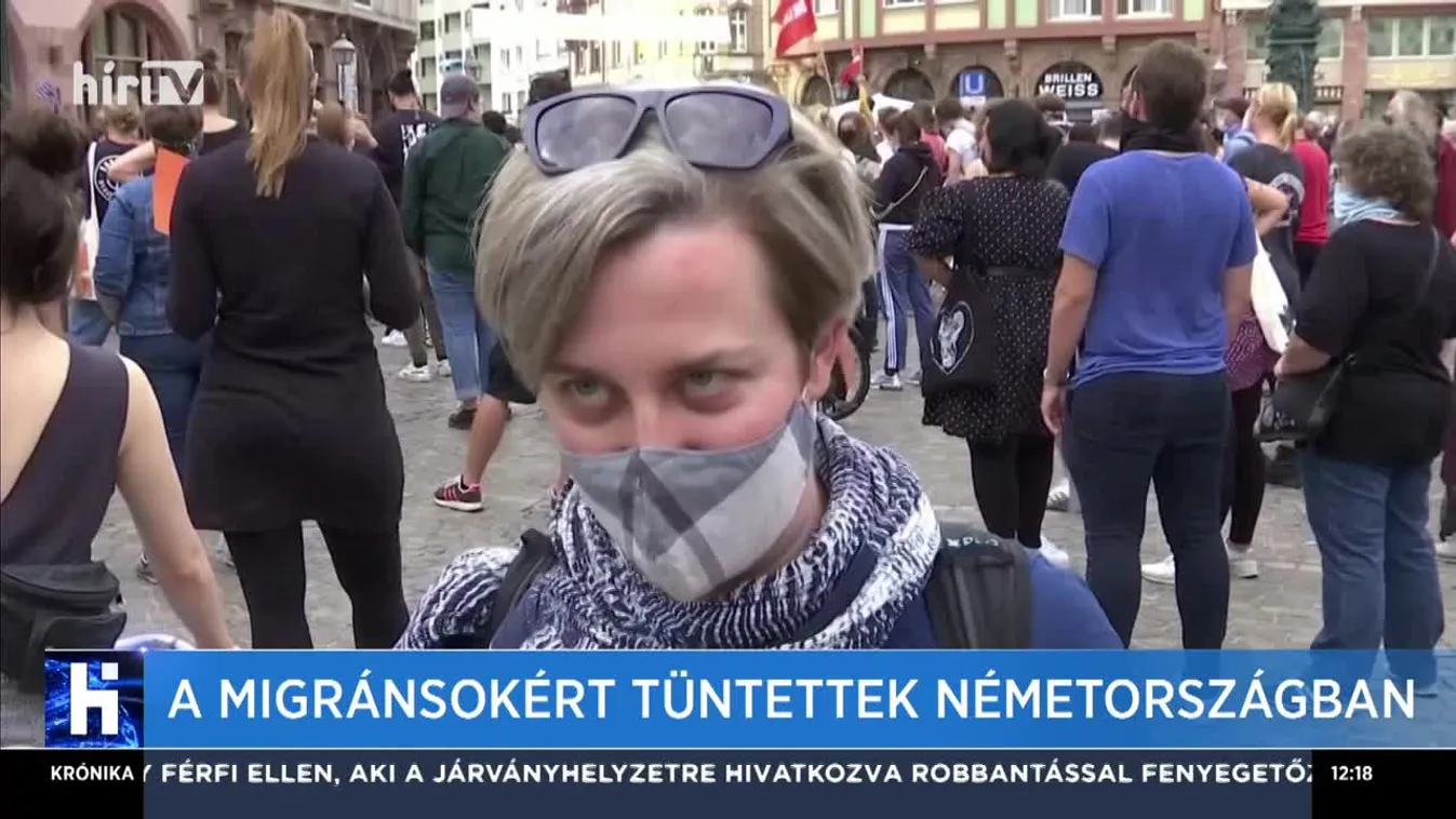A migránsokért tüntettek Németországban
