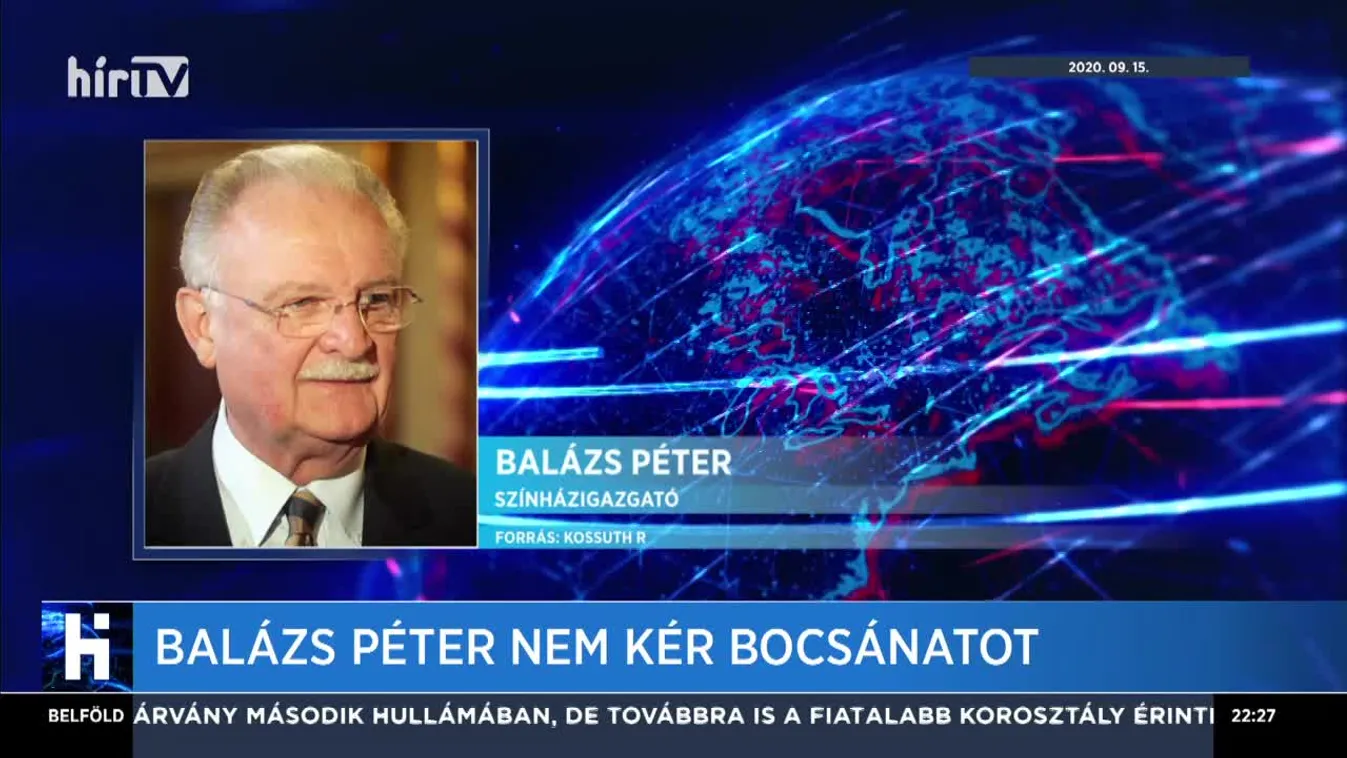 Balázs Péter nem kér bocsánatot
