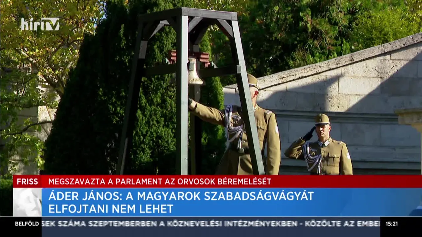 Az aradi vértanúkra emlékeztek a nemzeti gyásznapon