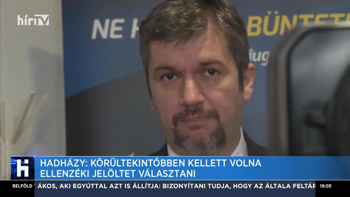 Hadházy: Körültekintőbben kellett volna ellenzéki jelöltet választani