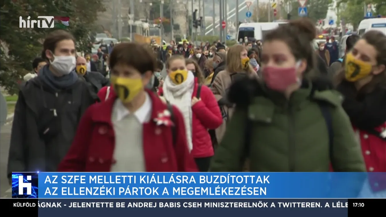 A járványhelyzet ellenére tüntetnek Budapesten