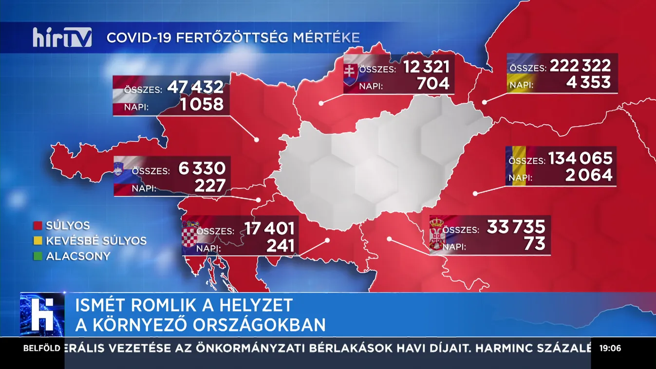 Ismét romlik a helyzet a környező országokban
