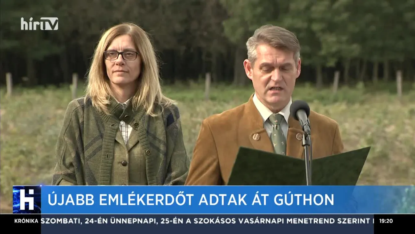 Újabb emlékerdőt adtak át Gúthon