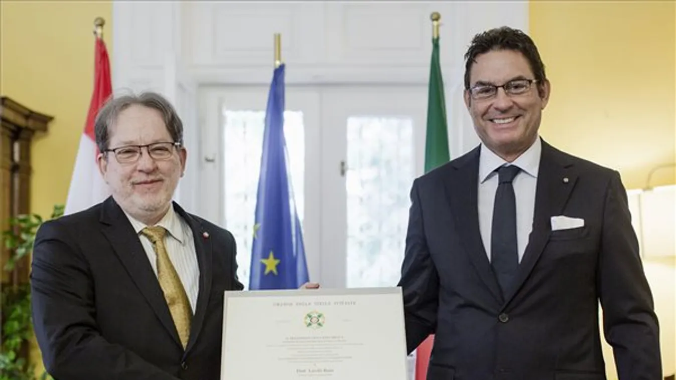 Magas olasz állami kitüntetést vehetett át Baán László