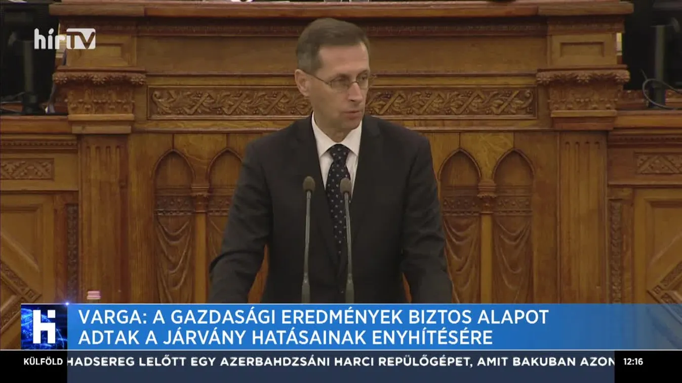 Varga: A gazdasági eredmények biztos alapot adtak a járvány hatásainak enyhítésére