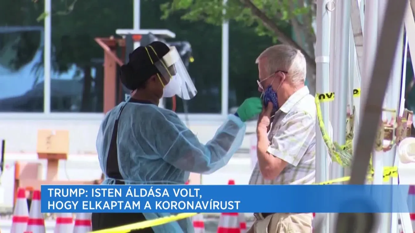 Trump: Isten áldása volt, hogy elkaptam a koronavírust