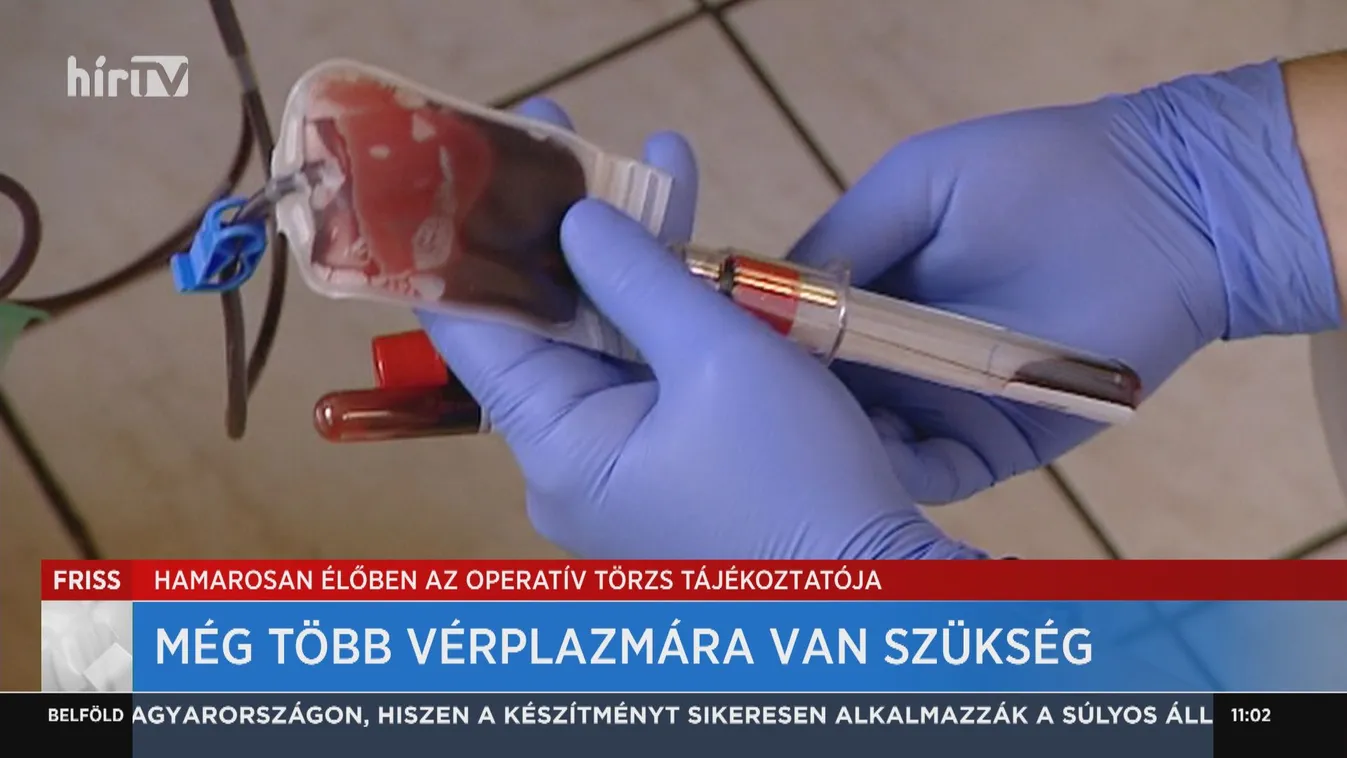 Még több vérplazmára van szükség