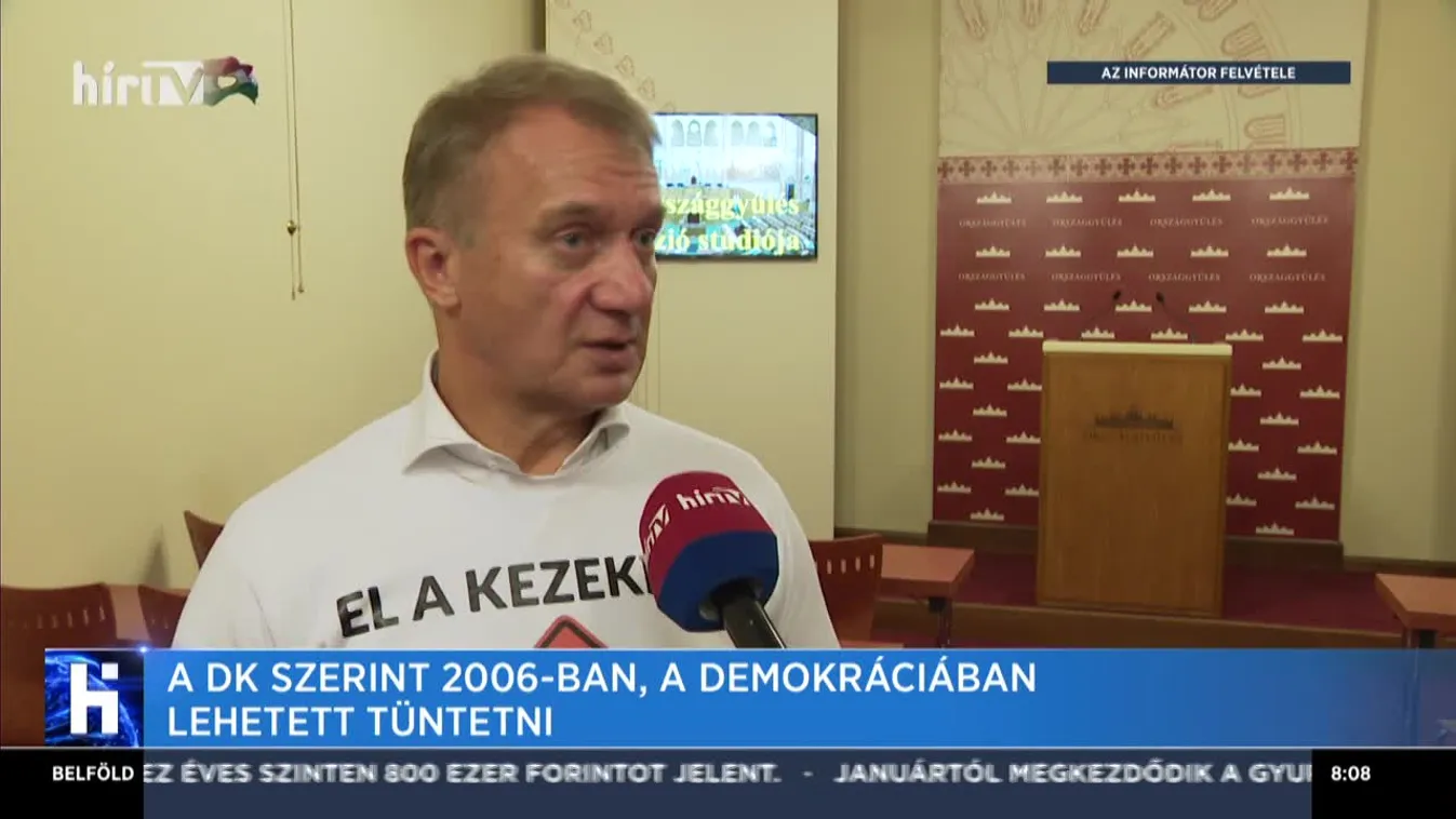 A DK szerint 2006-ban, a demokráciában lehetett tüntetni